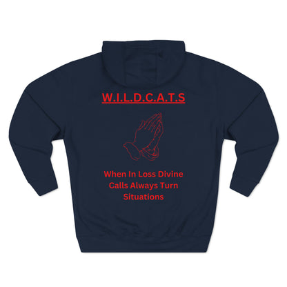 Wildcats Christian Red Letters & Picture Hoodie