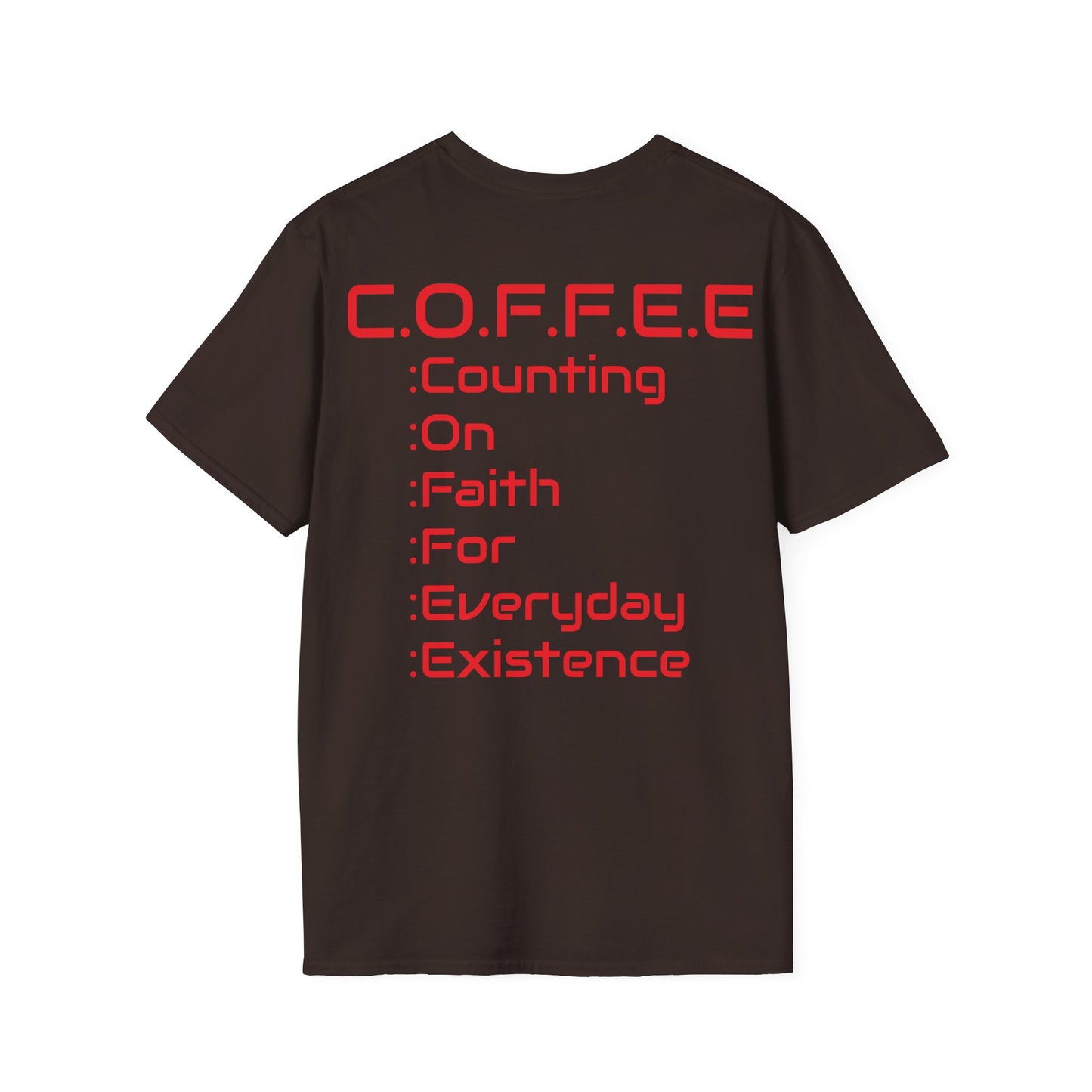 Adult Coffee Christian Red Words Only