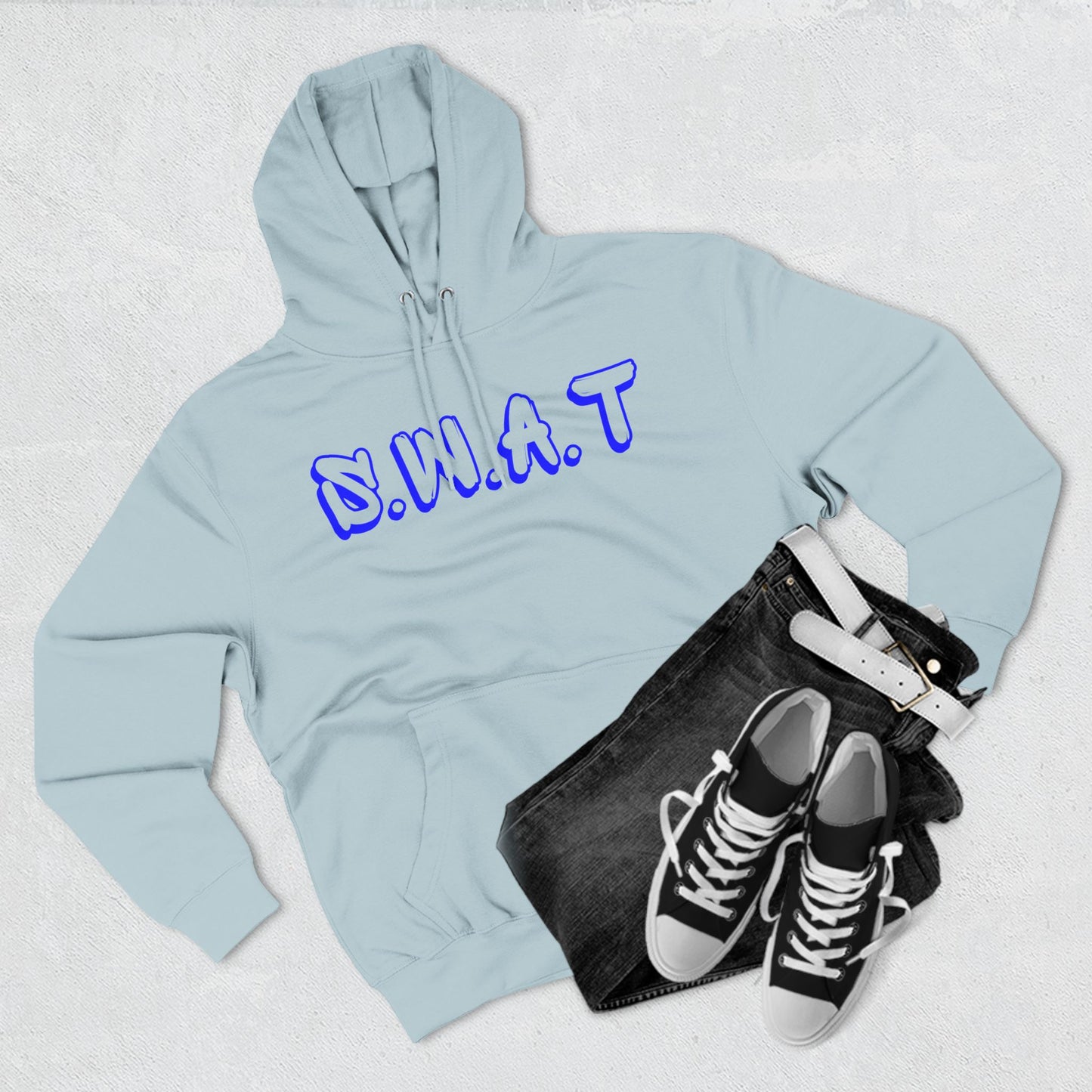 Swat Christian Blue Words Hoodie