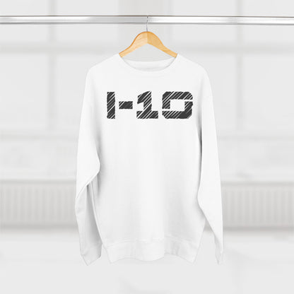 Adult I-10 Christian Black Words Crewneck
