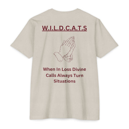 Wildcats Christian Marron Letters & Picture