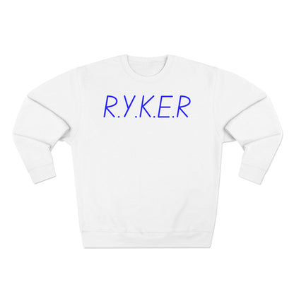 RYKER Christian Blue Letters Crewneck