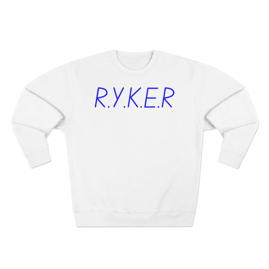 RYKER Christian Blue Letters Crewneck