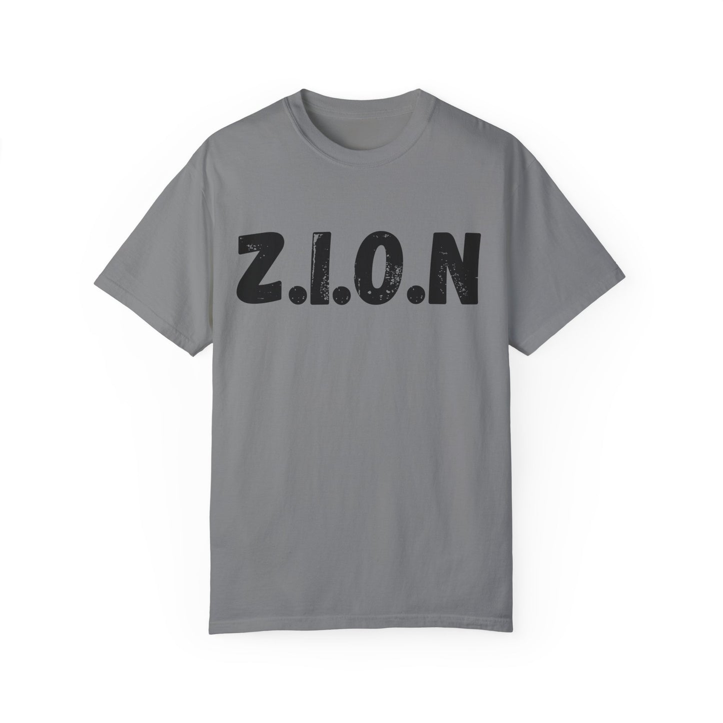 Adult Zion Black Words & Image