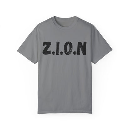 Adult Zion Black Words & Image