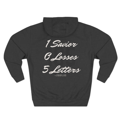 Adult 105 Christian White and Black Letters Hoodie
