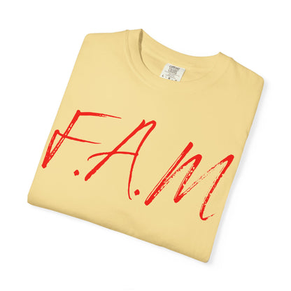 Fam Christian Red Letters & Image