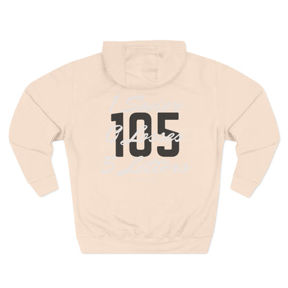 Adult 105 Christian White and Black Letters Hoodie