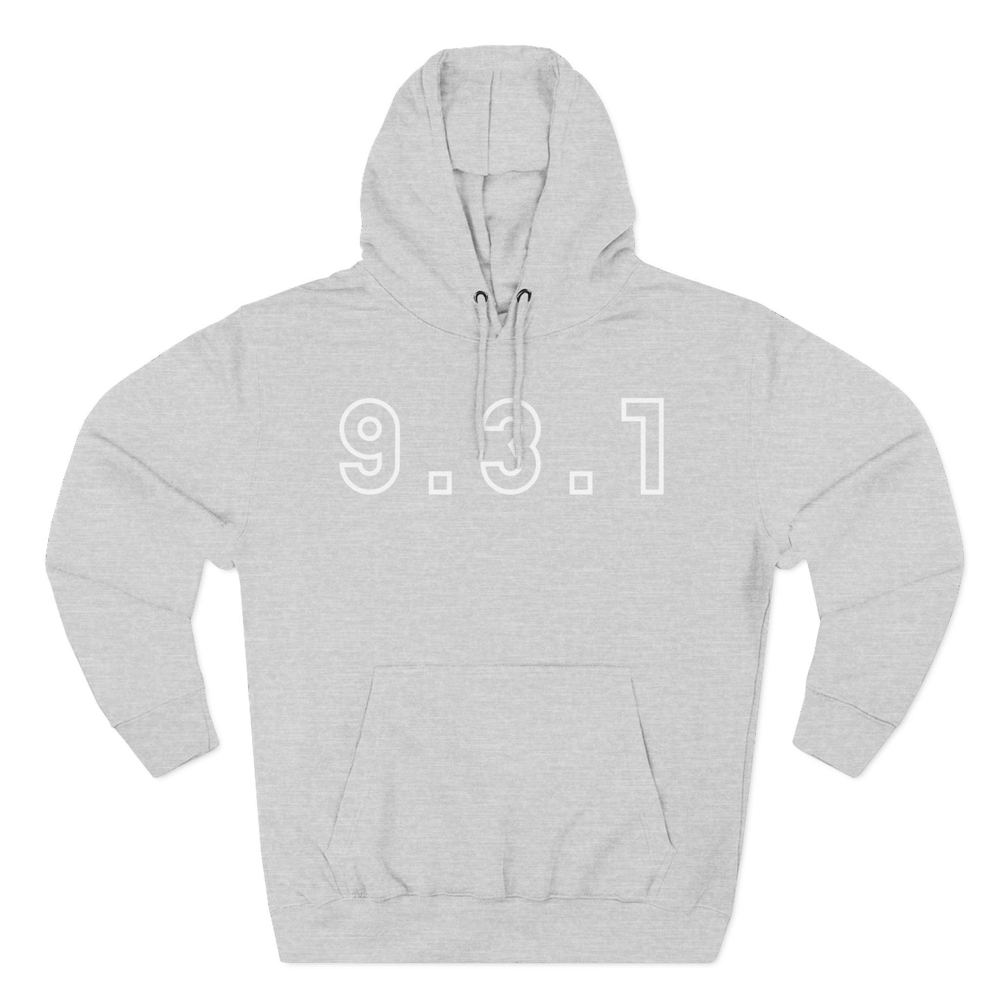 Adult 931 White Pullover Hoodie