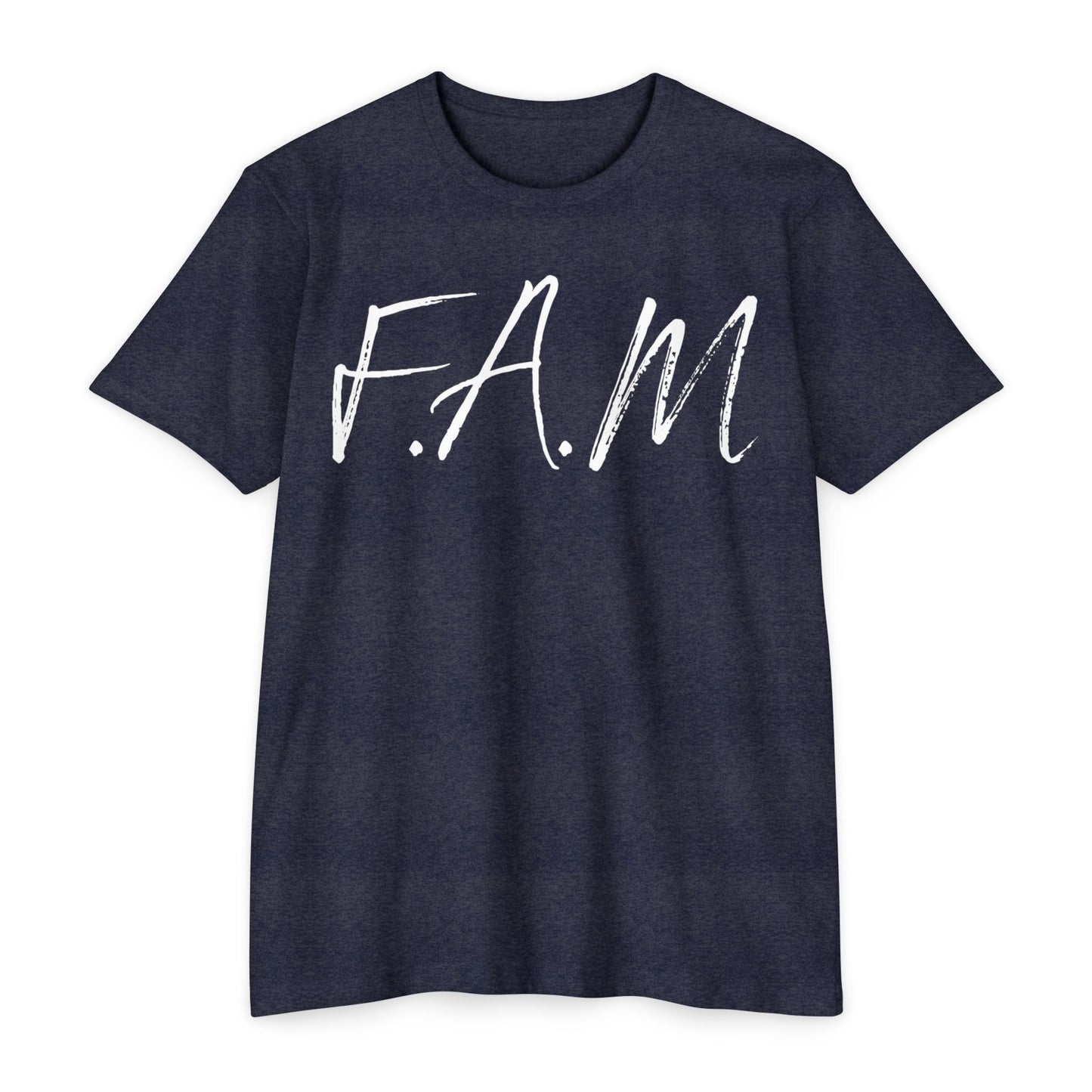 Adult Fam Christian White Letters & Image Premium Tee