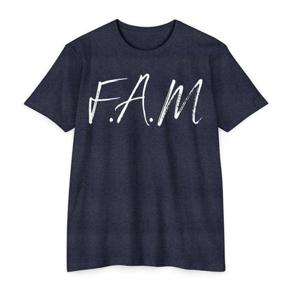 Adult Fam Christian White Letters & Image Premium Tee