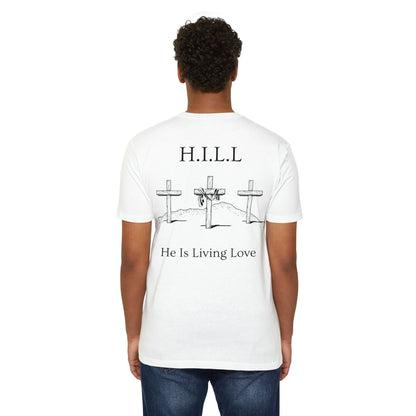 Adult Hill Christian Black Words Premium tee