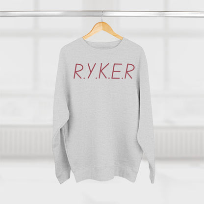 RYKER Christian Marron Letters Crewneck