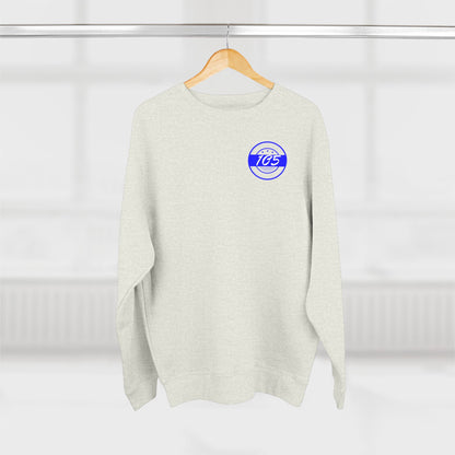 Adult 105 Christian Blue and White Letters Crewneck