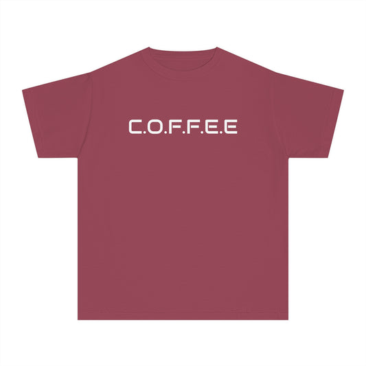 Youth Adult Coffee Christian White Words Only
