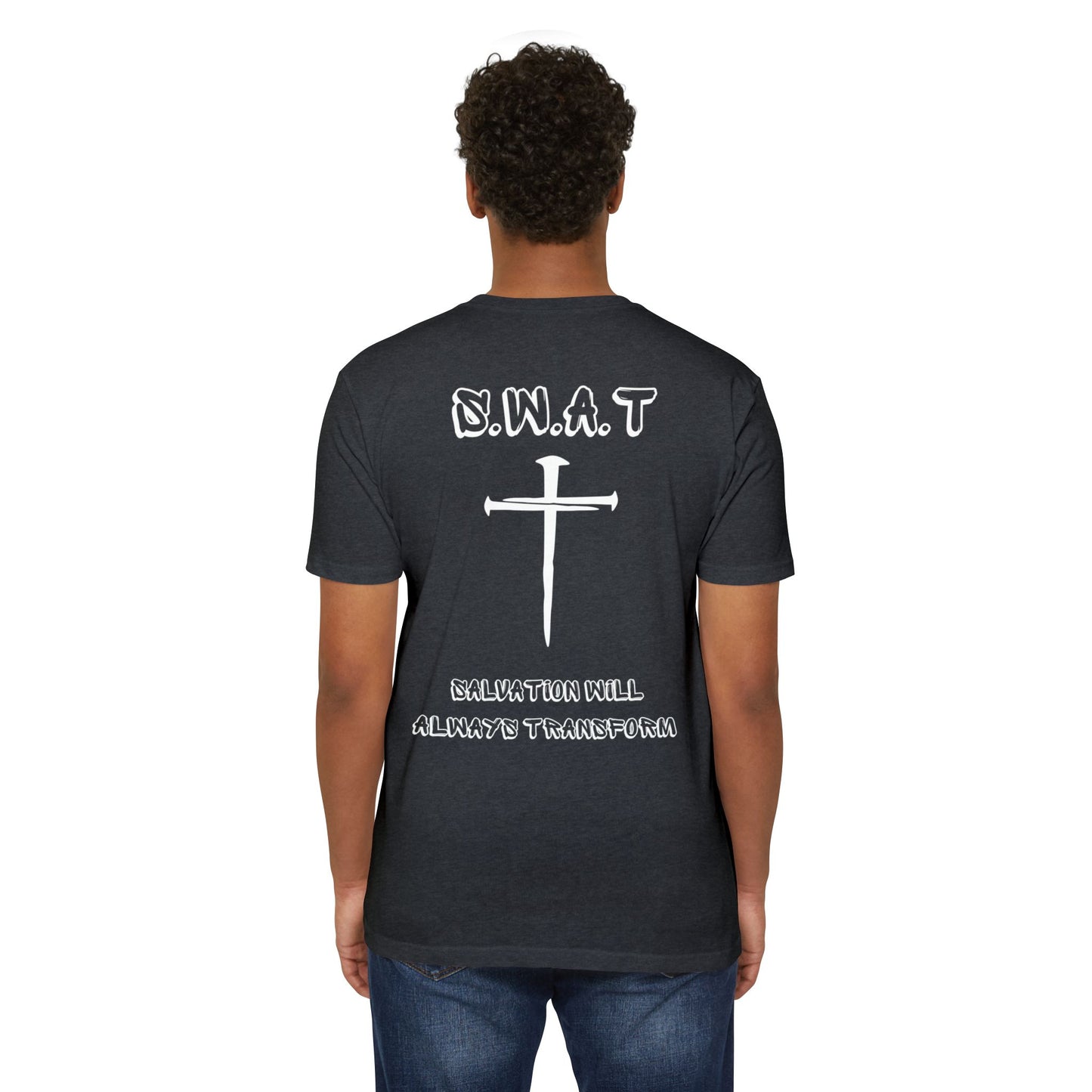 Adult Swat Christian White Words Premium tee