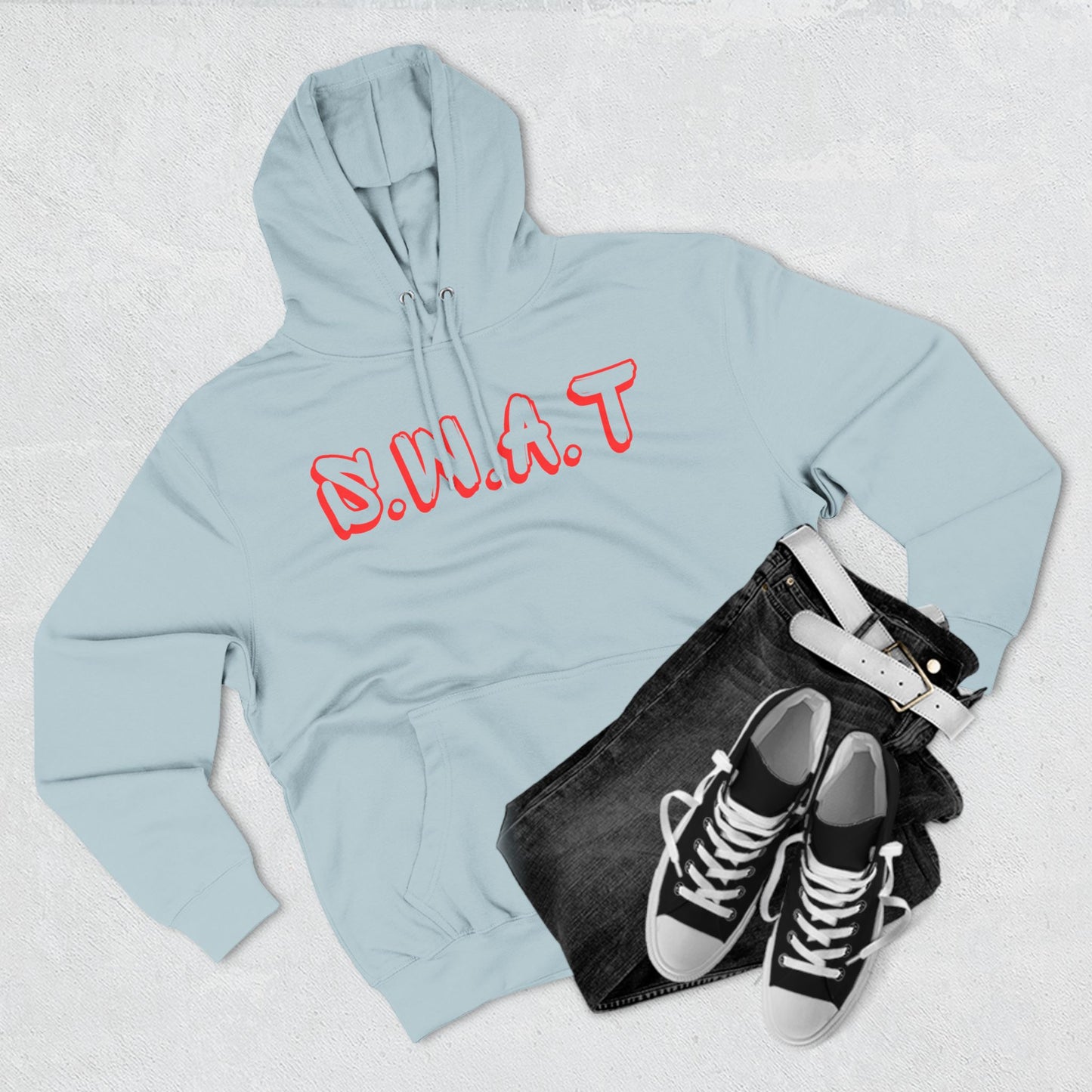 Swat Christian Red Words Hoodie