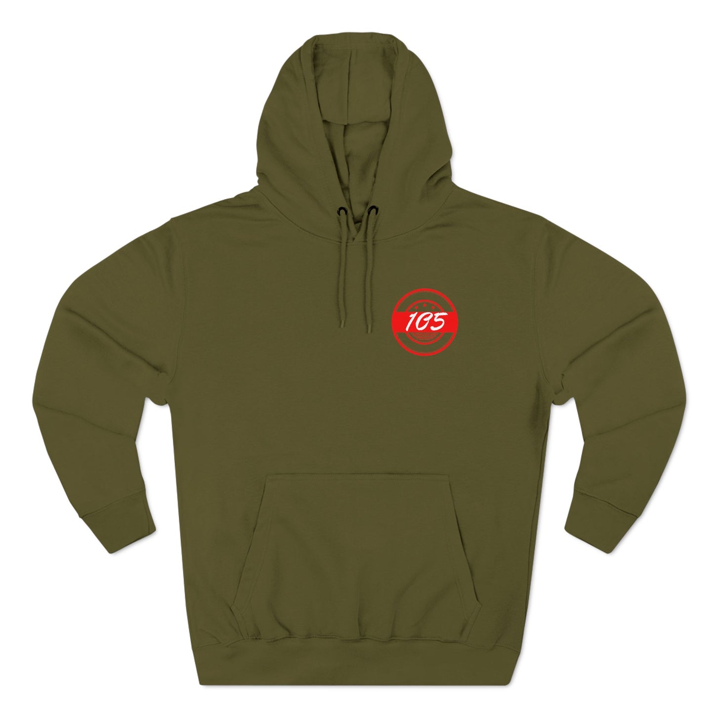 Adult 105 Christian Red and White Letters Hoodie