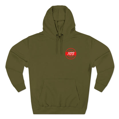 Adult 105 Christian Red and White Letters Hoodie