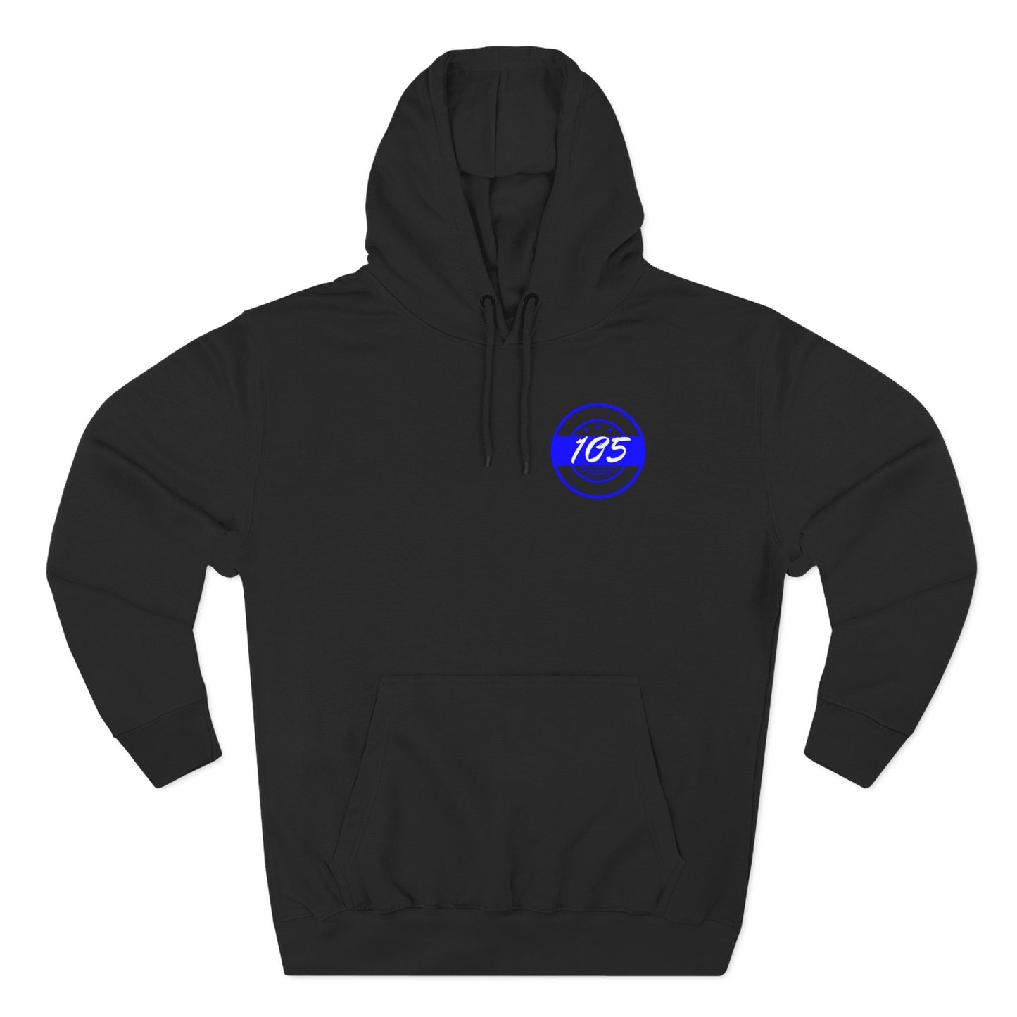 Adult 105 Christian Blue and White Letters Hoodie