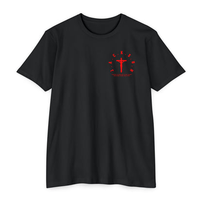 Jackson Red Cross & Letters Blended
