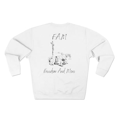 Adult Fam Black Words Crewneck