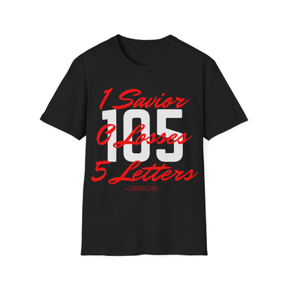 Adult 105 Christian Red and White Letters