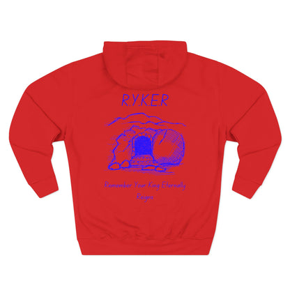 RYKER Christian Blue Letters Hoodie