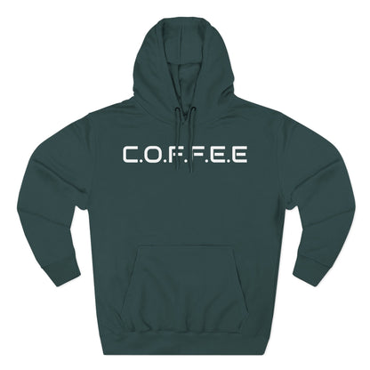 Adult Coffee Christian White Letters & Image Hoodie