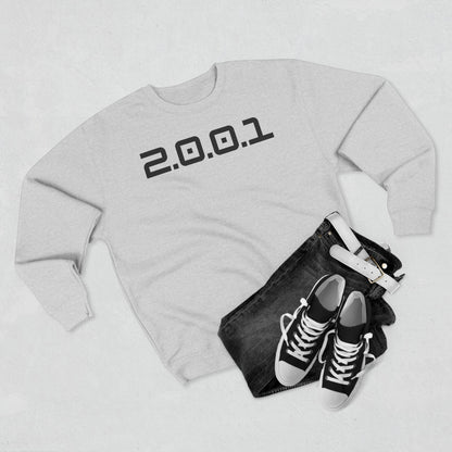 Adult 2001 Christian Black Words Crewneck