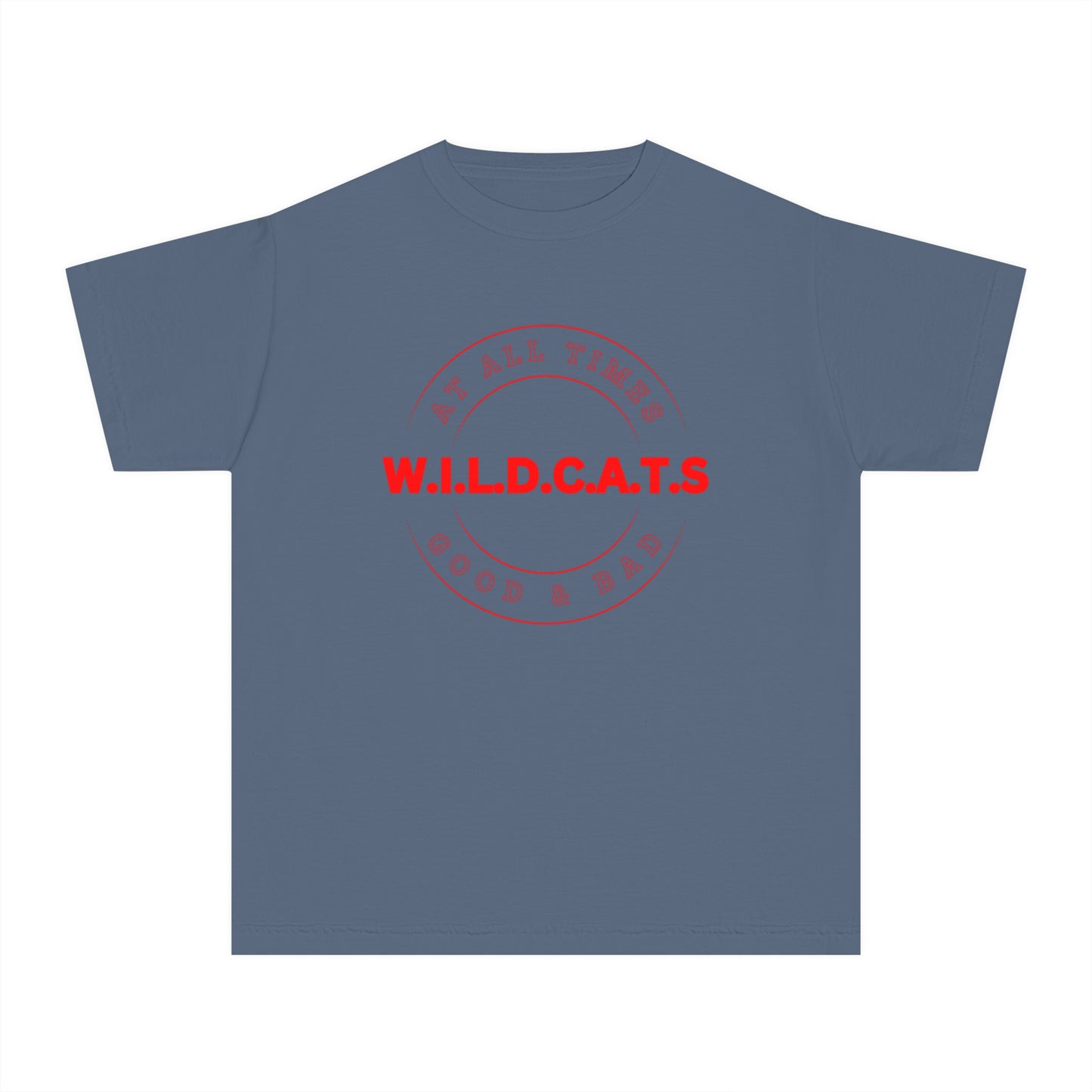 Youth Wildcats Christian Red Letters & Picture