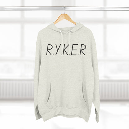 RYKER Christian Black Letters Hoodie