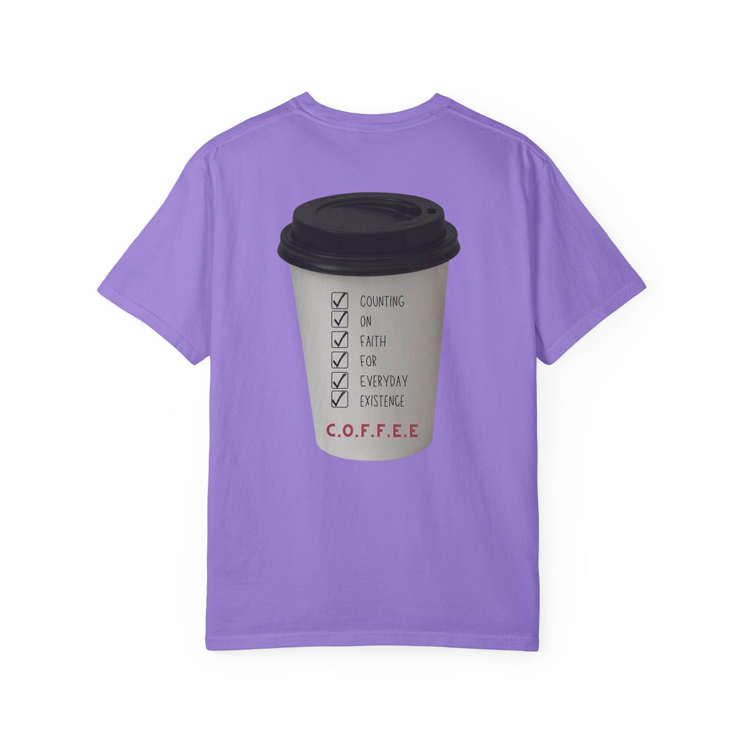 Adult Coffee Christian White Letters & Image