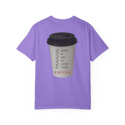 Adult Coffee Christian White Letters & Image