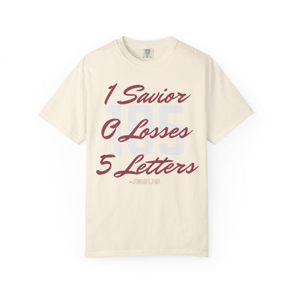 Adult 105 Christian Marron and White Letters