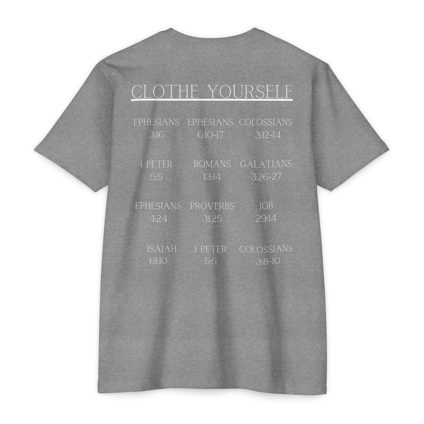 Adult Clothe Yourself  Christian White Tshirt Premium Tee