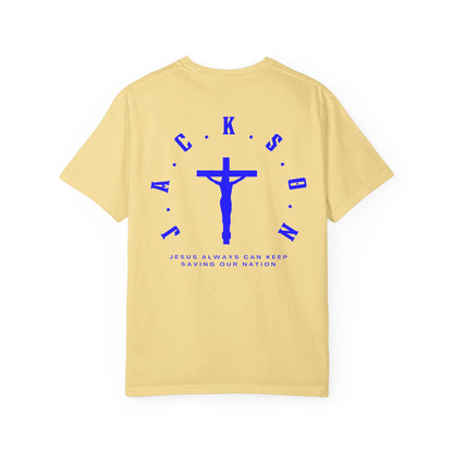 Jackson Believing Christian Blue Letters & Cross