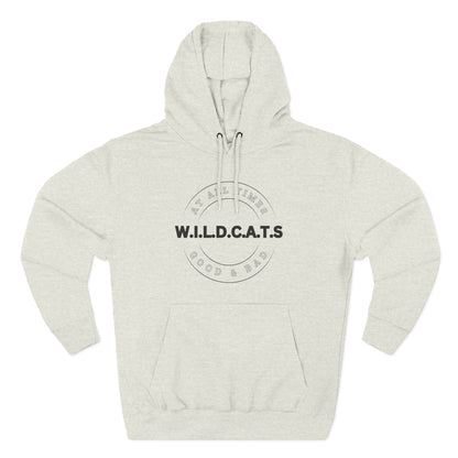 Wildcats Christian Black Letters & Picture Hoodie