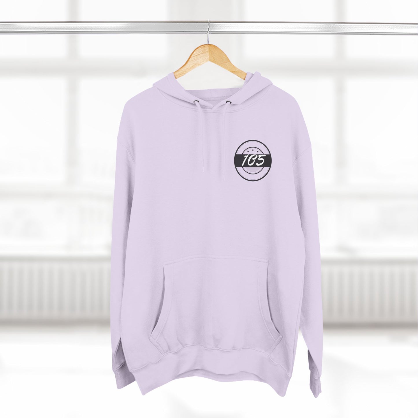 Adult 105 Christian Black and White Letters Hoodie