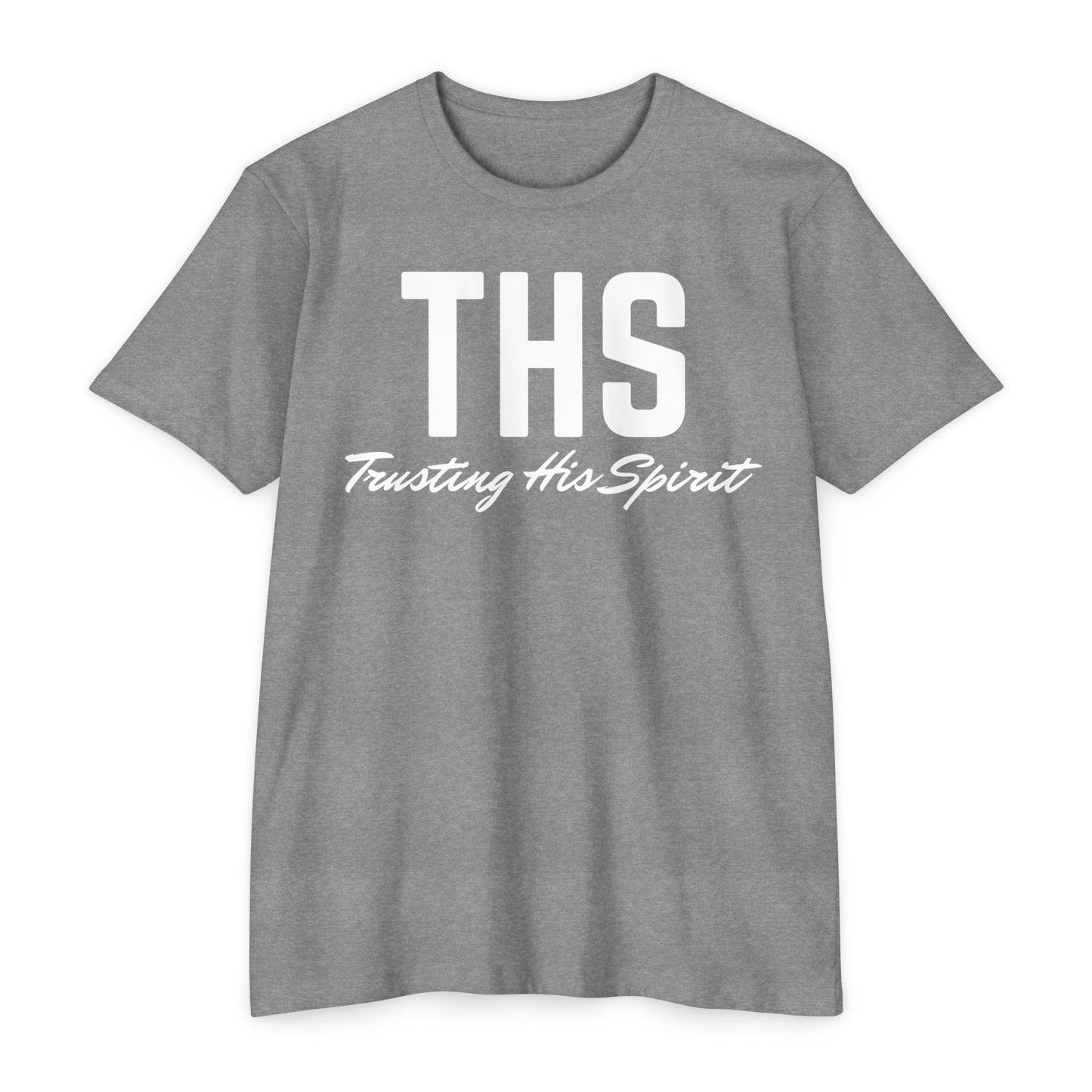 Adult THS Christian White Letters Tee