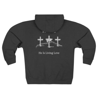 Hill Christian White Words Hoodie Zipper