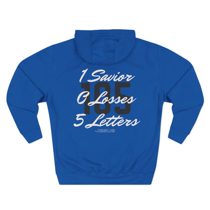 Adult 105 Christian White and Black Letters Hoodie