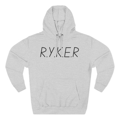 Adult RYKER Christian Black Letters Pullover Hoodie