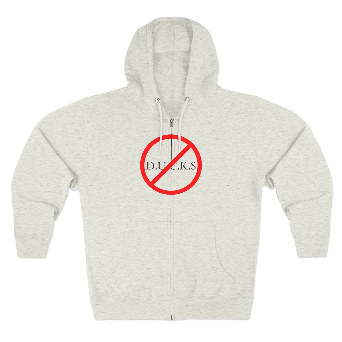 Ducks Christian Black Words Hoodie Zipper