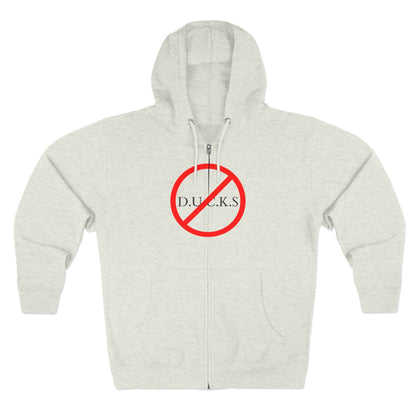 Ducks Christian Black Words Hoodie Zipper
