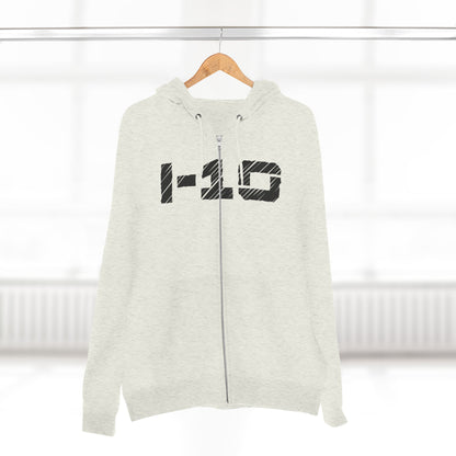 I-10 Christian Black Words Hoodie Zipper