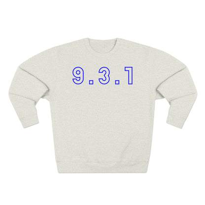 931 Crewneck Blue Words
