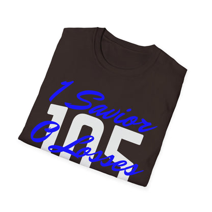 Adult 105 Christian Blue and White Letters