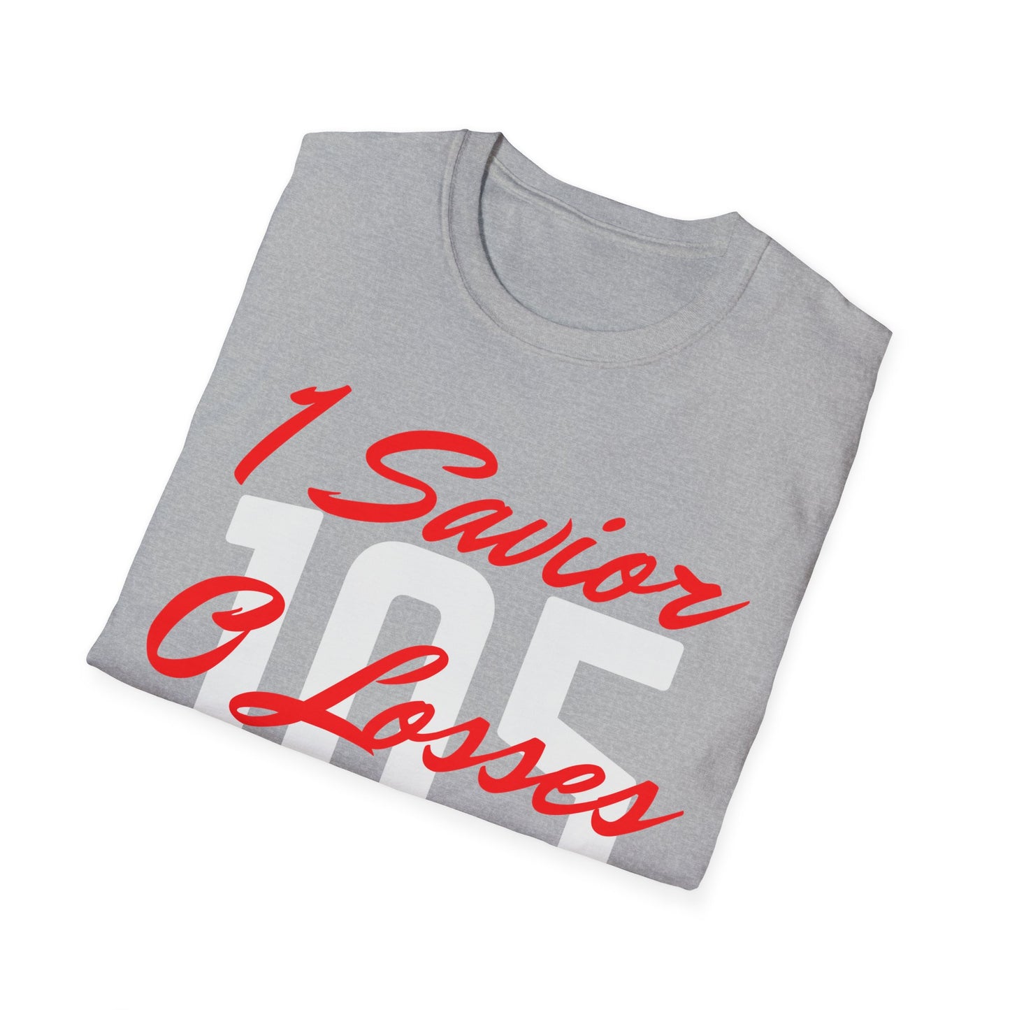 Adult 105 Christian Red and White Letters