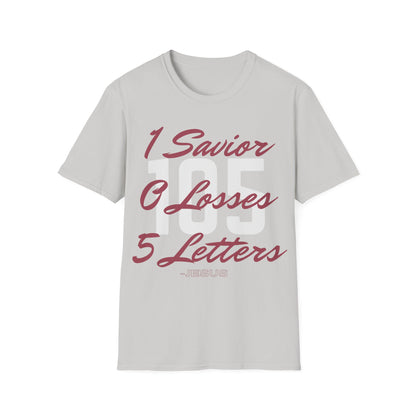 Adult 105 Christian Marron and White Letters